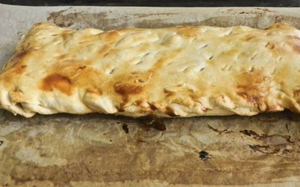Пирог с персиками