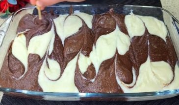 Воздушный манник на кефире «Зебра»