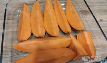 Рецепт: Батат запеченный в духовке — с сырно-чесночной начинкой
