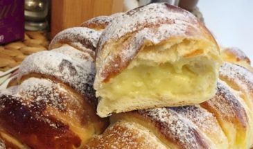 Много кремовой начинки: рецепт очень вкусных булочек