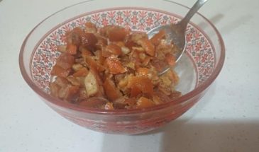 Рецепт: Тертый пирог — С домашними цукатами.