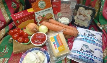 Рецепт: Лазанья «Домашняя» — С шампиньонами