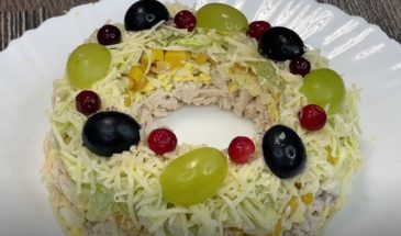 Вкусный салат «Монпасье» — на торжество готовлю только его. Самое яркое блюдо праздничном столе
