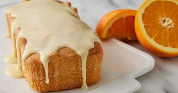 Апельсиновый кекс с апельсиновой глазурью
