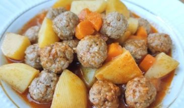 Овощное рагу с фрикадельками