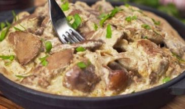 Куриная печень на сковороде