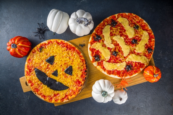Детская пицца с привидениями: лучший перекус на Хеллоуин
