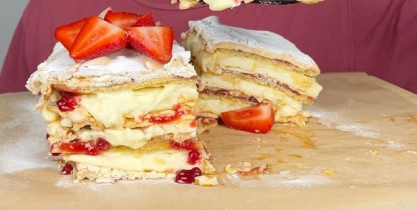 Шедевр вкуса: рецепт песочного торта с меренгой «Пани Валевская»  (видео)