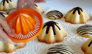 Красивое печенье с орехами и джемом