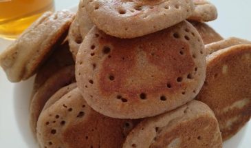 Рецепт: Вкусные протеиновые оладушки — На сыворотке с шоколадным и банановым протеином, полезные оладьи без муки для здорового питания