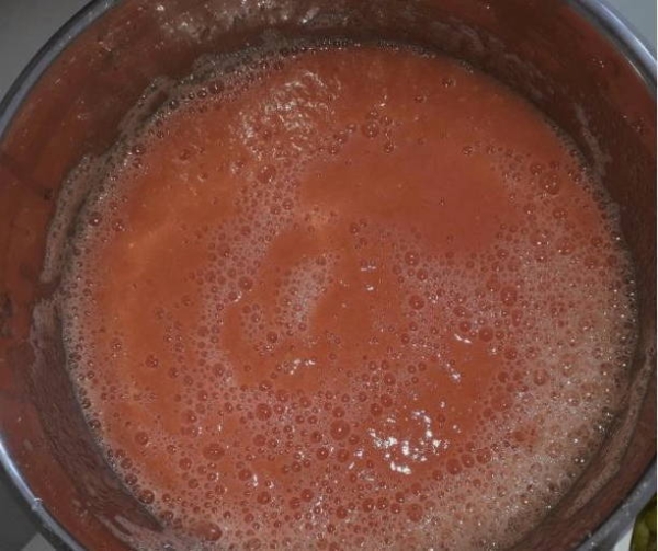 Лечо из болгарского перца с томатным соком на зиму