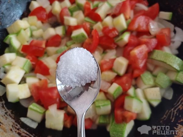Рецепт: Рагу из кабачков и помидоров - В моем исполнении.