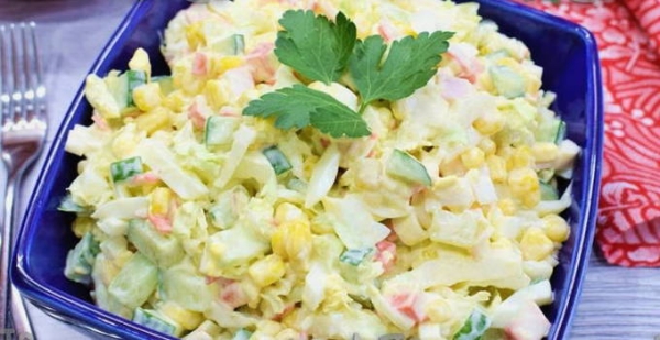Салат с пекинской капустой