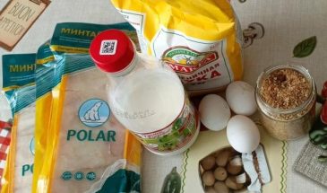 Рецепт: Жареное филе минтая — в льезоне и сухарях.