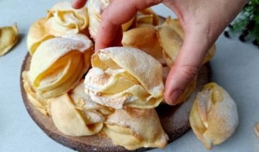 Пирожное «Ракушка» с белковым кремом
