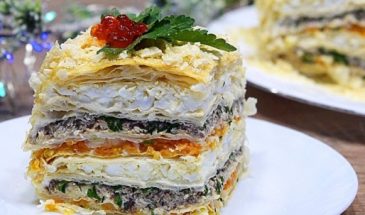 На праздничный стол: рецепт закусочного торта со шпротами