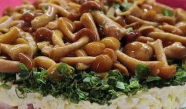 Салаты с грибами