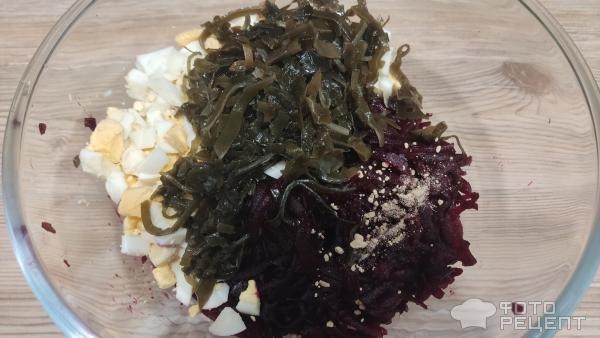 Рецепт: Свекольный салат - с морской капустой