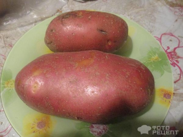 Рецепт: Картофельно-грибная колбаса — жареная