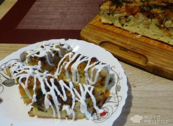 Рецепт: Цветная капуста с овощами в бисквитном тесте - Вкусное блюдо.