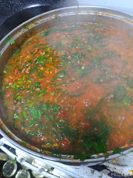 Рецепт: Салат с баклажанами - и овощами в томатном соусе, консервированный на зиму