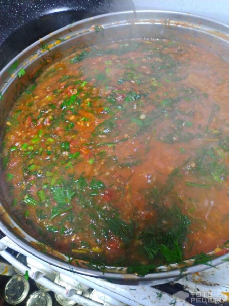 Рецепт: Салат с баклажанами - и овощами в томатном соусе, консервированный на зиму