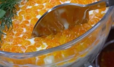 Салат с икрой: готовим яркое и вкусное блюдо на праздничный стол