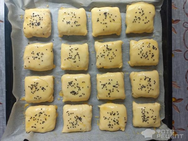 Рецепт: Самса квадратной формы - с мясной начинкой
