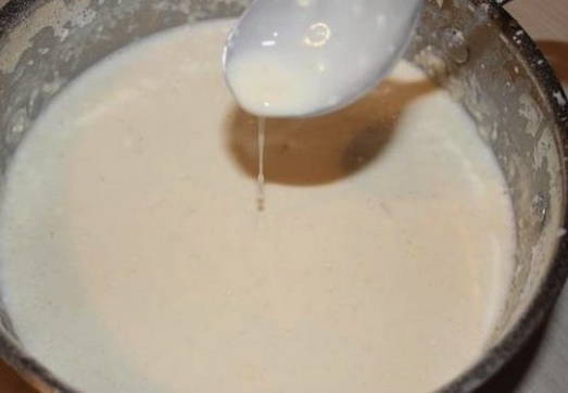 Заварные блины на молоке с кипятком