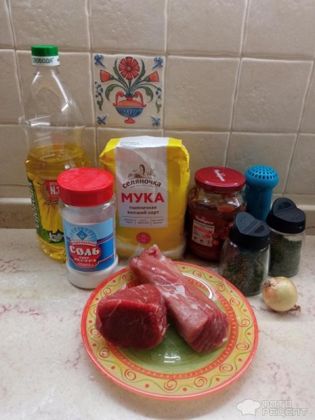 Рецепт: Фрикадельки в томатном соусе — Из свинины с говядиной.