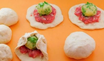 Пирожки с фаршем и картошкой в духовке