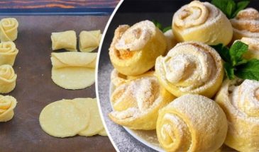 Творожное печенье «Розочки» к чаю