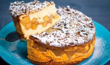 Творожная запеканка с яблоком