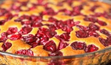 Пирог с вишней в духовке