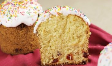 Кулич на молоке и живых дрожжах