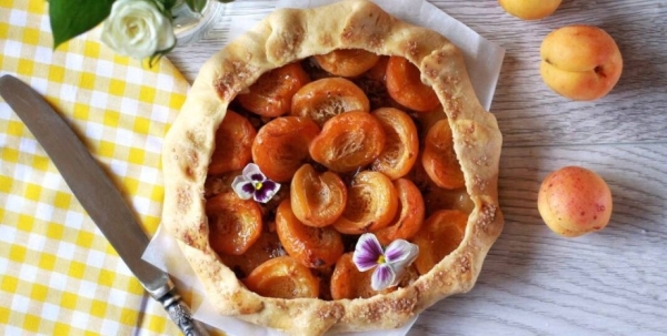 Творожная галета с абрикосами: простой рецепт вкуснейшего сезонного десерта