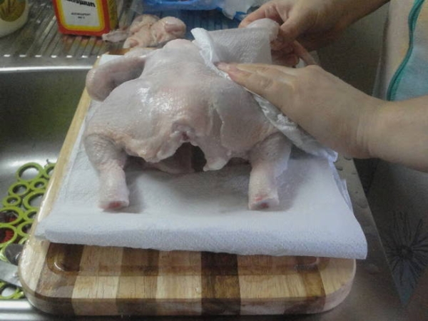 Курица на соли в духовке
