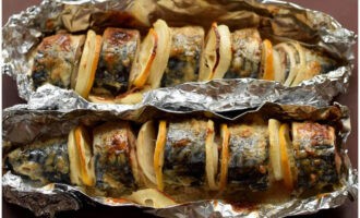 Запеченная скумбрия в духовке