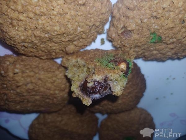 Рецепт: Овсяное печенье с творогом и драже - Готовлю с любовью.