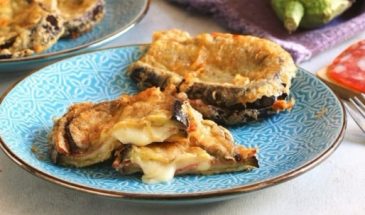 Вкуснейшая закуска: рецепт хрустящих баклажанов с салями и сыром