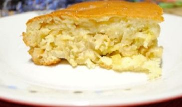 Заливной пирог с капустой