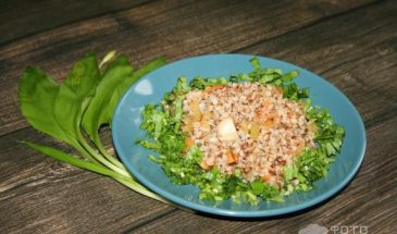 Рецепт: Постная гречка с овощами — с репой