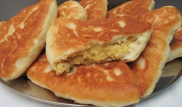 Жареные пирожки с горохом