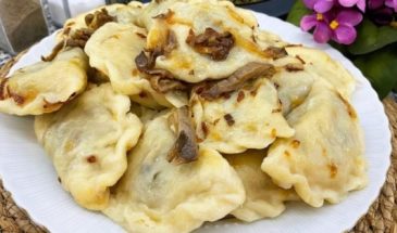 Картофельные вареники с фаршем