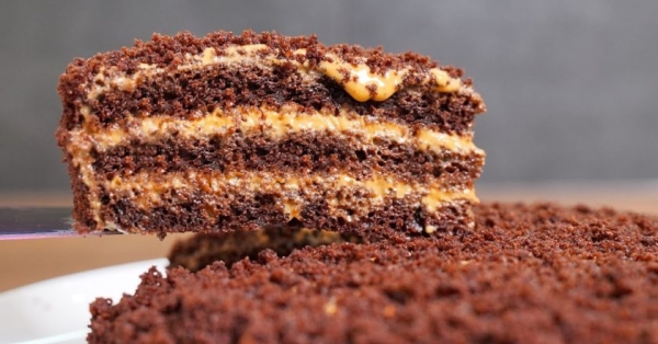 Шоколадный торт «Три стакана»