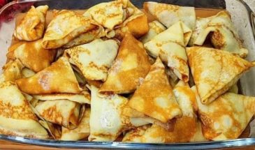 Запеченные блины с начинкой