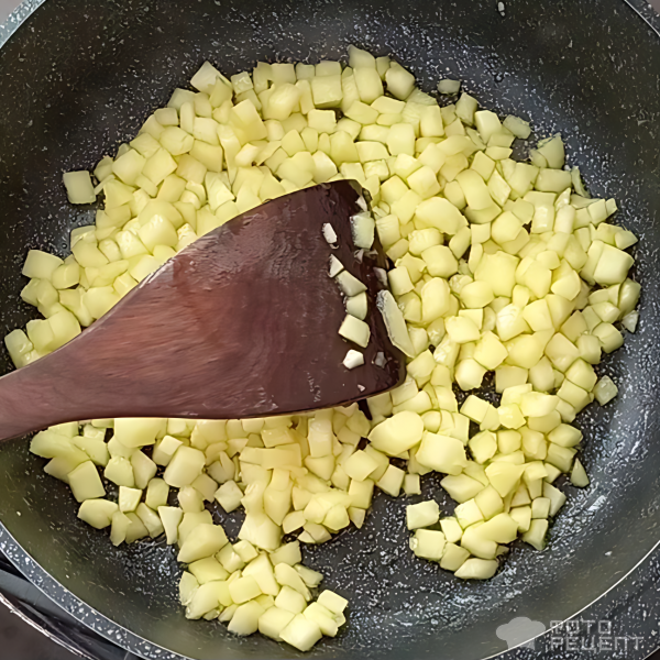 Рецепт: Отрывной пирог с яблоками к чаю - вкусная выпечка