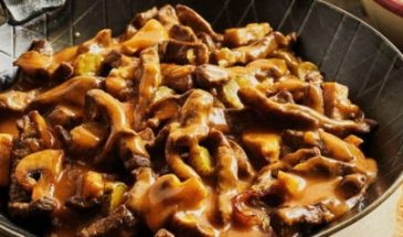 Бефстроганов из свинины классический