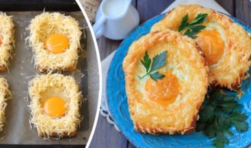 Гренки с яйцом и сыром в духовке