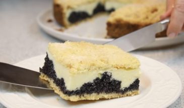 Пирог «Снежные вершины» с творогом и маком